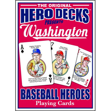 Hero Decks Caricature Playing Cards For Washington Nationals Fans