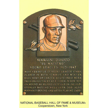 Martin Dihigo Baseball Hall of Fame Plaque Postcard