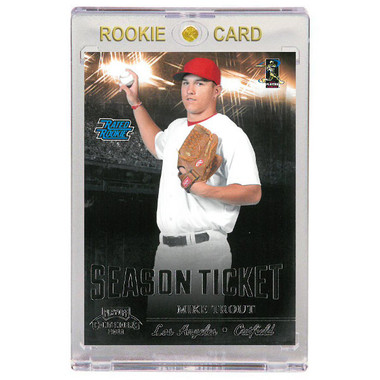 Mike Trout Los Angeles Angels 2011 Playoff Contender # 17 Rookie Card