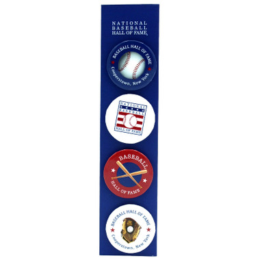 Baseball Hall of Fame Button Pack of 4