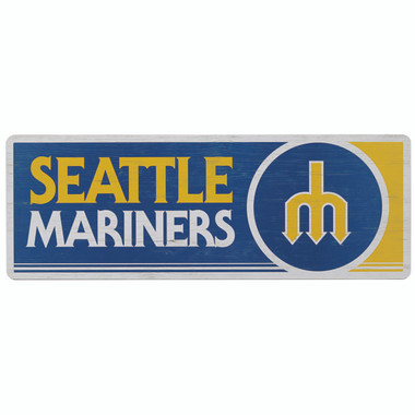 Open Road Seattle Mariners 10 x 28 Wood Cooperstown Collection Wall Art