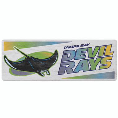 Open Road Tampa Bay Rays 10 x 28 Wood Cooperstown Collection Wall Art