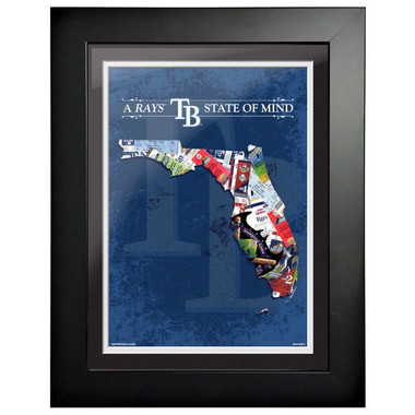 Tampa Bay Rays State of Mind Framed 18 x 14 Ticket Collage Artwork