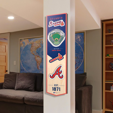 Atlanta Braves 8 x 32 3D StadiumView Banner