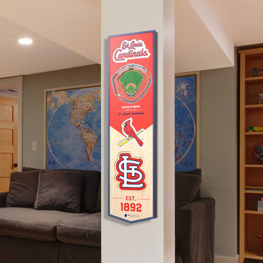 St. Louis Cardinals 8 x 32 3D StadiumView Banner