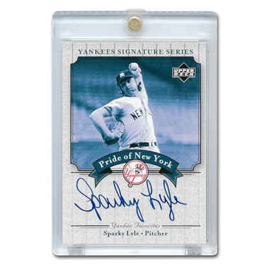 Sparky Lyle Autographed Card 2003 Upper Deck Yankees Signature Series #PN-SL