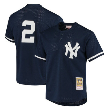 Men’s Mitchell & Ness Derek Jeter New York Yankees Authentic Replica 1995 Mesh Batting Practice Jersey