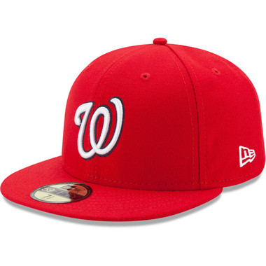Men's New Era Washington Nationals Red On-Field 59FIFTY Fitted Cap
