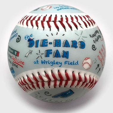 Die-Hard Fan at Wrigley Field Unforgettaballs Limited Commemorative Baseball with Lucite Gift Box