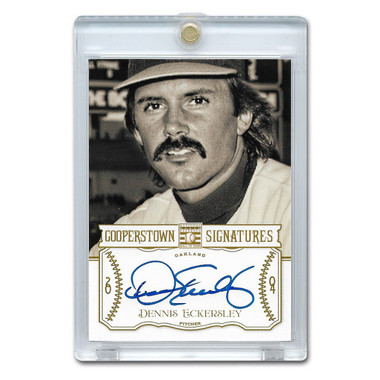 Dennis Eckersley Autographed Card 2013 Panini Cooperstown Signatures Ltd Ed of 500