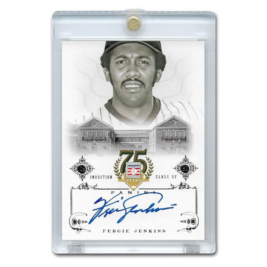 Fergie Jenkins Autographed Card 2014 Panini Cooperstown HOF 75th Anniversary # 23