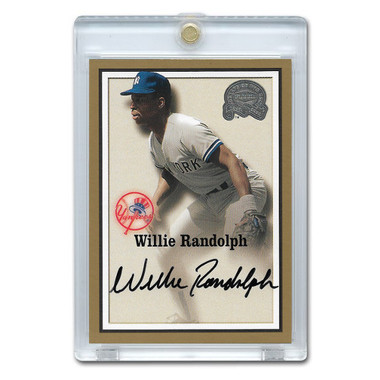 Willie Randolph Autographed Card 2000 Fleer Greats of the Game