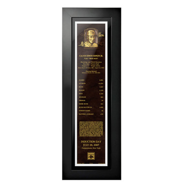 Cal Ripken Jr. Baseball Hall of Fame 24 x 8 Framed Plaque Art