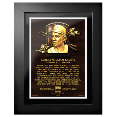Al Kaline Baseball Hall of Fame 18 x 14 Framed Plaque Art