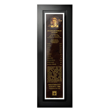 Joe Morgan Baseball Hall of Fame 24 x 8 Framed Plaque Art