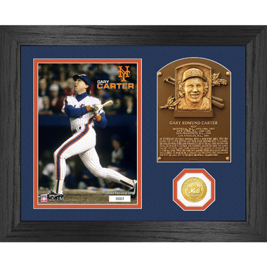 Highland Mint Gary Carter Hall of Fame Plaque Bronze Coin 13 x 16 Photo Mint