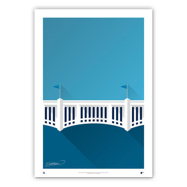 Yankee Stadium New Minimalist Ballpark Collection 14 x 20 Fine Art Print by artist S. Preston