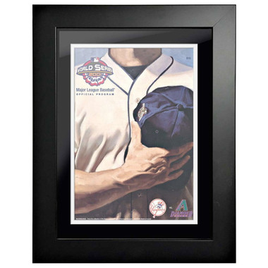 2001 World Series Program Cover 18 x 14 Framed Print