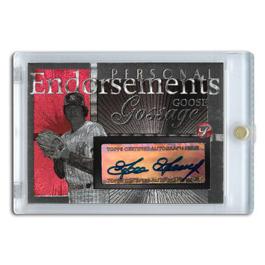 Goose Gossage Autographed Card 2005 Topps Pristine Personal Endorsements # GG