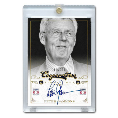 Peter Gammons Autographed Card 2012 Panini Cooperstown Ltd Ed of 300