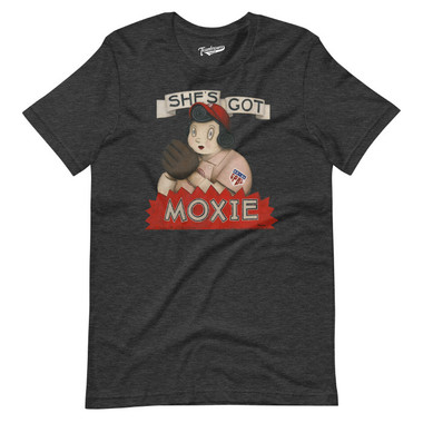 Unisex Teambrown She's Got Moxie AAGPBL Baseball Shirt