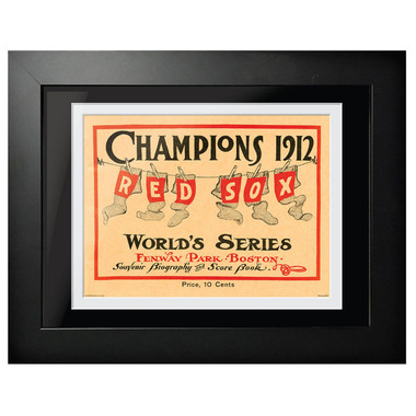 1912 World Series Program Cover 18 x 14 Framed Print