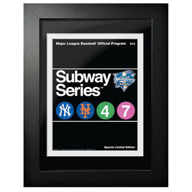 2000 World Series Program Cover 18 x 14 Framed Print - Subway Series