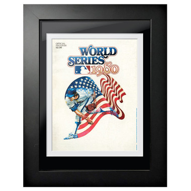 1980 World Series Program Cover 18 x 14 Framed Print