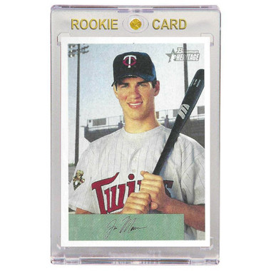 Joe Mauer Minnesota Twins 2002 Bowman Heritage # 23 Rookie Card