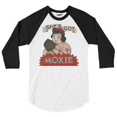 Unisex Teambrown She's Got Moxie AAGPBL Longsleeve Baseball Shirt