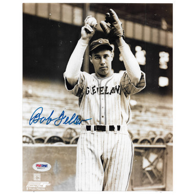 Bob Feller Autographed 8x10 Photograph (PSA) - Sepia