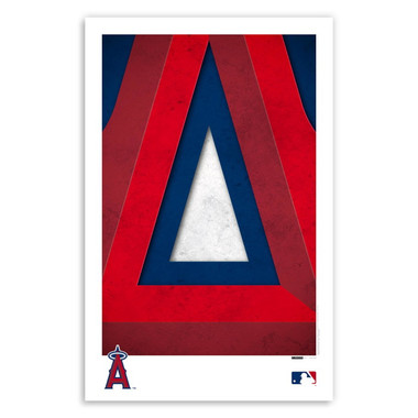 Los Angeles Angels Minimalist Team Logo Collection 11 x 17 Fine Art Print by artist S. Preston