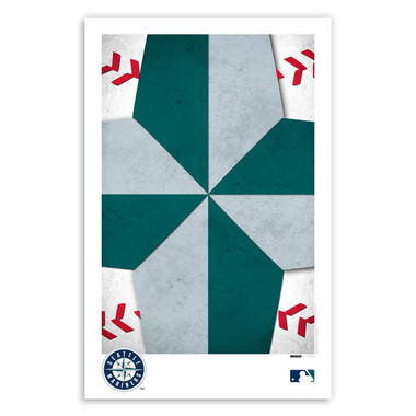 Seattle Mariners Minimalist Team Logo Collection 11 x 17 Fine Art Print by artist S. Preston