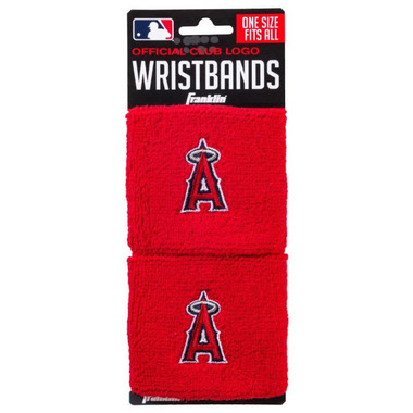 Franklin Sports Los Angeles Angels Pair of 2.5" Wristbands