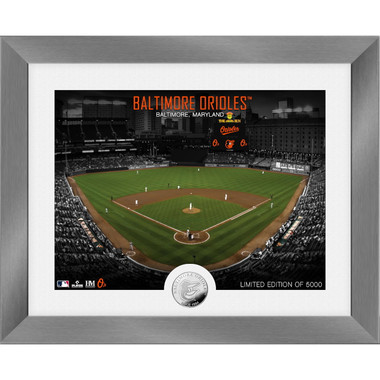Highland Mint Baltimore Orioles Art Deco Stadiums Silver Coin 13 x 16 Photo Mint