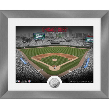 Highland Mint Chicago Cubs Art Deco Stadiums Silver Coin 13 x 16 Photo Mint