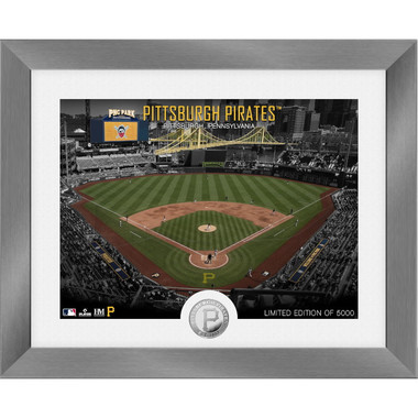 Highland Mint Pittsburgh Pirates Art Deco Stadiums Silver Coin 13 x 16 Photo Mint