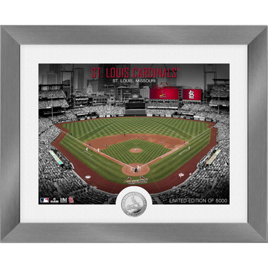 Highland Mint St. Louis Cardinals Art Deco Stadiums Silver Coin 13 x 16 Photo Mint