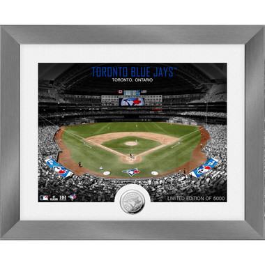 Highland Mint Toronto Blue Jays Art Deco Stadiums Silver Coin 13 x 16 Photo Mint