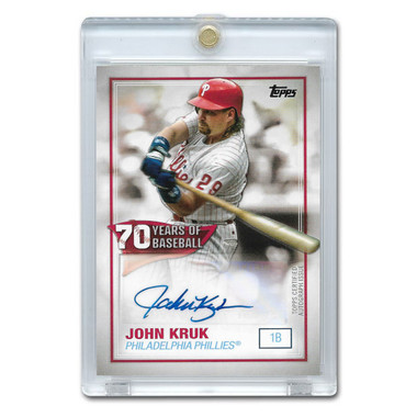 John Kruk Autographed Card 2021 Topps 70 Years of Baseball # JK