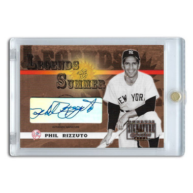 Phil Rizzuto Autographed Card 2003 Donruss Signature Legends of Summer