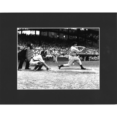 Matted 8x10 Photo- Hank Aaron, Joe Adcock and Eddie Mathews