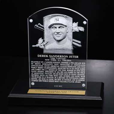 Derek Jeter Acrylic Replica Hall of Fame Plaque