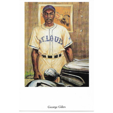 George Giles 1991 Ron Lewis Negro Leagues Fine Art Postcard # 1