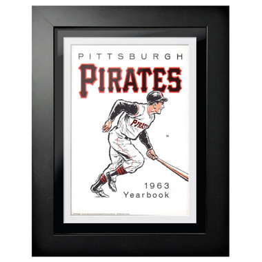 Pittsburgh Pirates 1963 Yearbook Cover 18 x 14 Framed Print