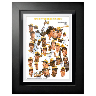 Pittsburgh Pirates 1973 Yearbook Cover 18 x 14 Framed Print