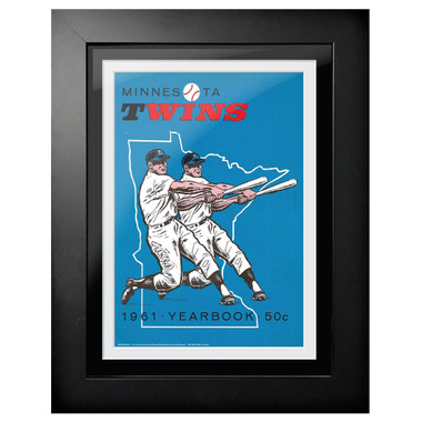 Minnesota Twins 1961 Yearbook Cover 18 x 14 Framed Print