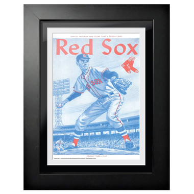 Boston Red Sox 1960 Scorecard Cover 18 x 14 Framed Print