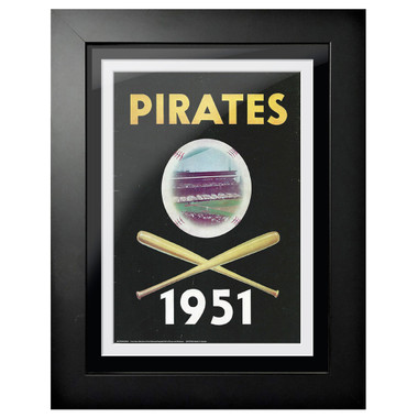 Pittsburgh Pirates 1951 Scorecard Cover 18 x 14 Framed Print