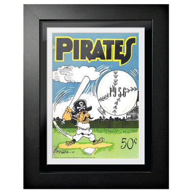 Pittsburgh Pirates 1956 Scorecard Cover 18 x 14 Framed Print